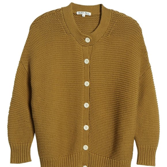 alex mill chunky cardigan
